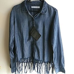 Jean top! New!